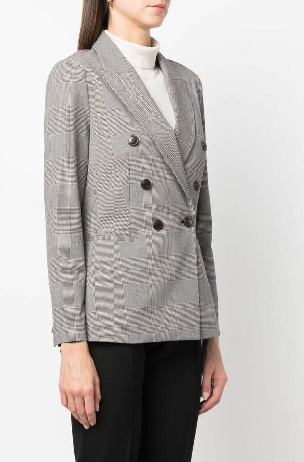 TWINSET Geruite blazer Beige