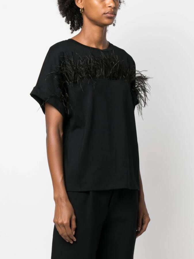 TWINSET Katoenen T-shirt Zwart