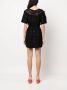 TWINSET Gehaakte mini-jurk Zwart - Thumbnail 4