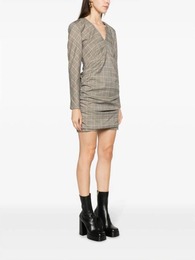 TWINSET Geruite midi-jurk Zwart