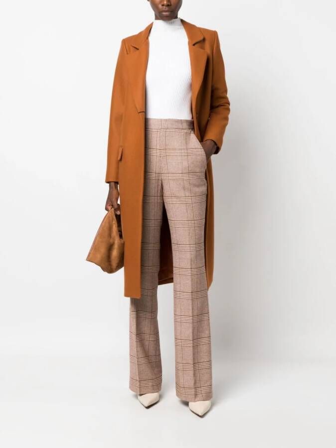 TWINSET Geruite pantalon Beige