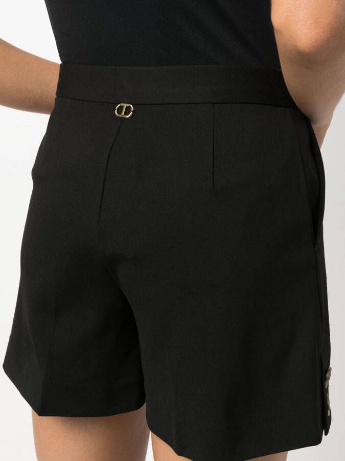TWINSET High waist shorts Zwart