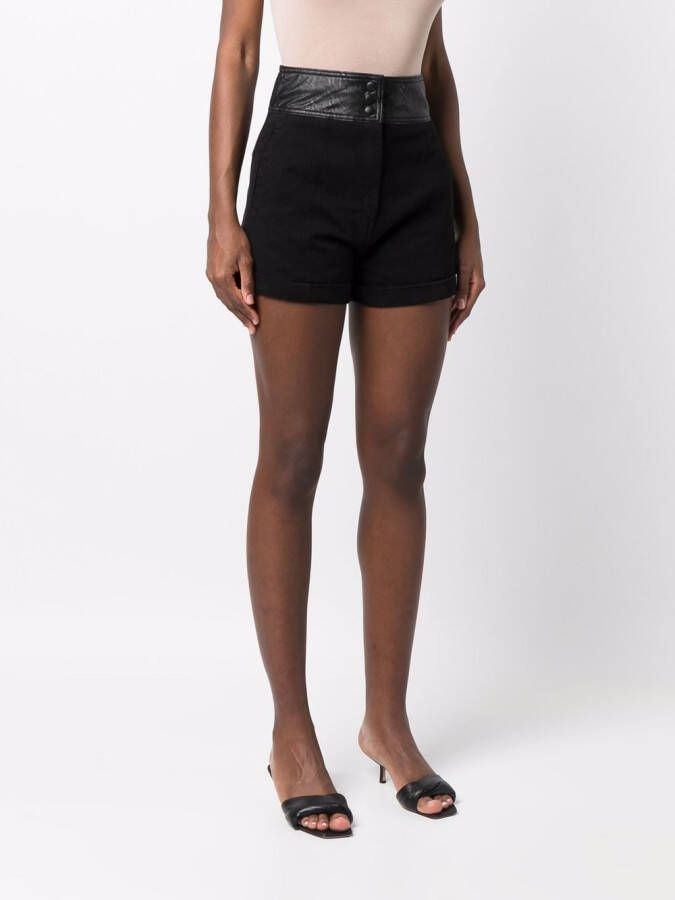 TWINSET High waist shorts Zwart