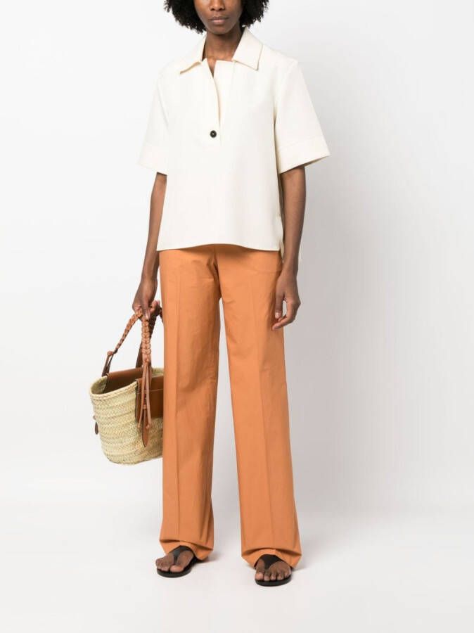TWINSET High waist pantalon Oranje