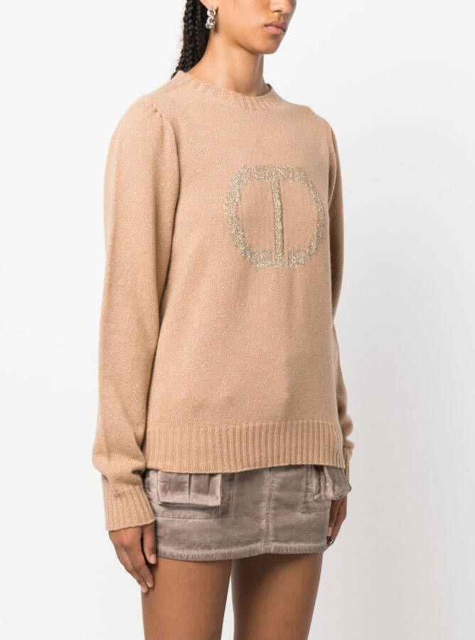 TWINSET Gebreide trui Bruin