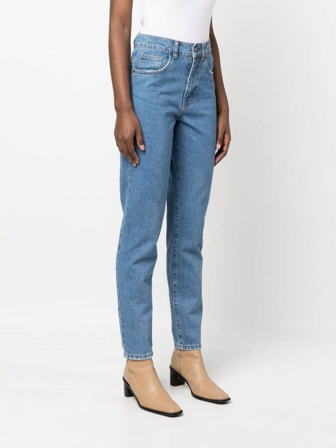 TWINSET Jeans met toelopende pijpen Blauw