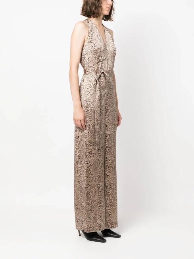 TWINSET Jumpsuit met luipaardprint Beige