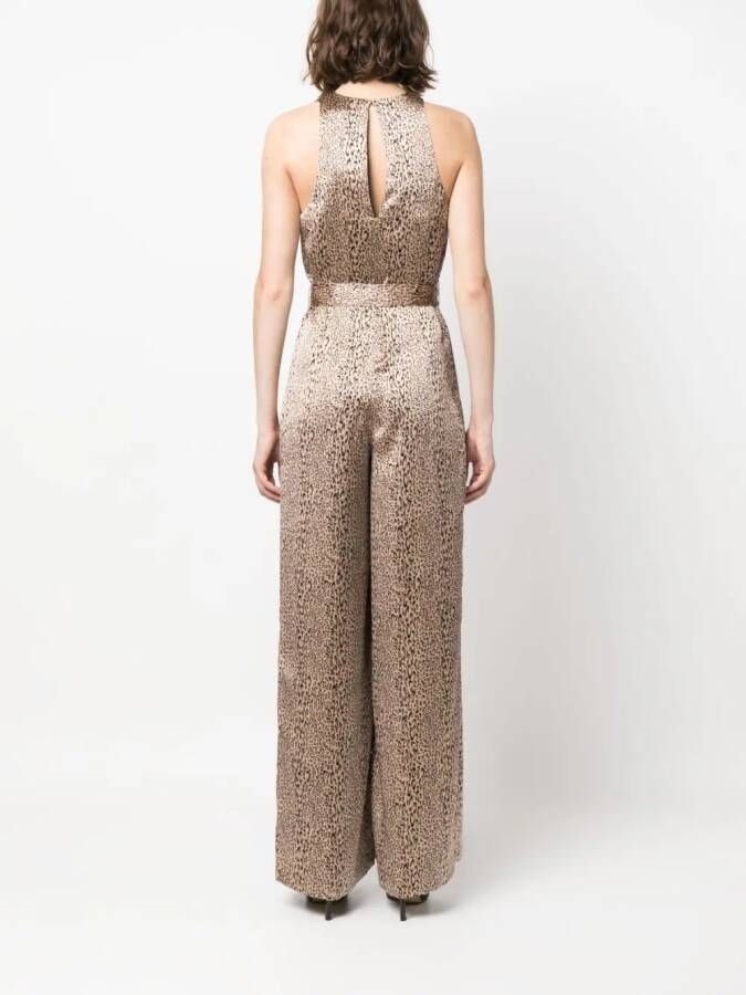 TWINSET Jumpsuit met luipaardprint Beige