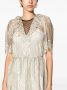 TWINSET Jurk met bloemenkant Beige - Thumbnail 5