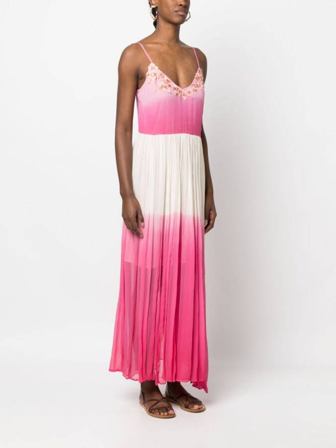 TWINSET Jurk met bloemenpatch Roze