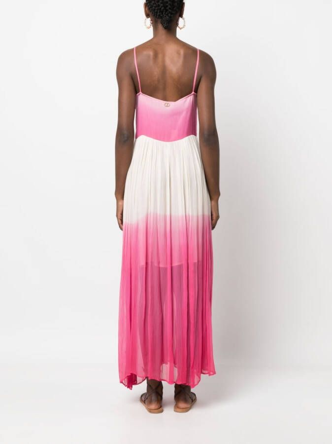 TWINSET Jurk met bloemenpatch Roze