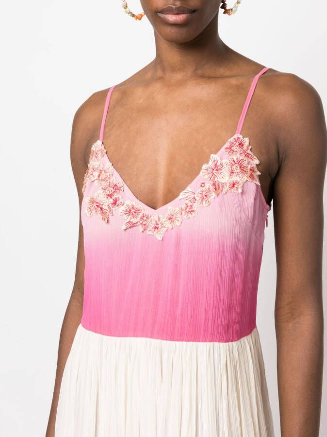 TWINSET Jurk met bloemenpatch Roze