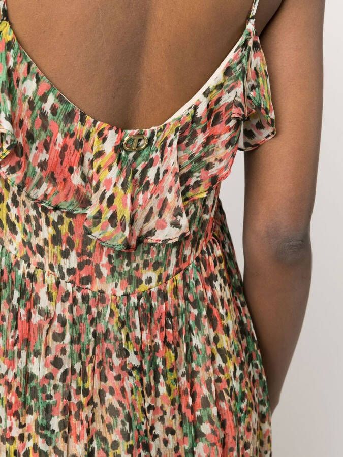 TWINSET Jurk met luipaardprint Zwart