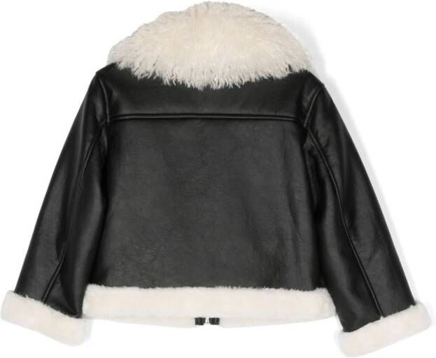 TWINSET Kids Jack met imitatielamswol Zwart