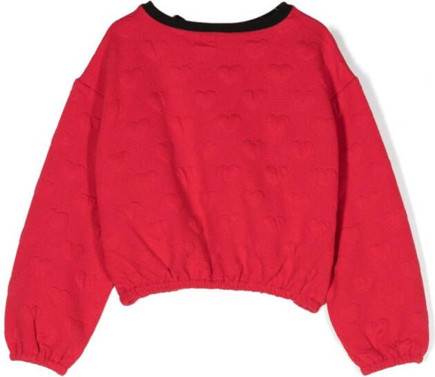 TWINSET Kids Trui met reliëf Rood