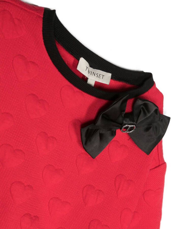 TWINSET Kids Trui met reliëf Rood