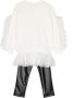 TWINSET Kids Sweater en legging met logoprint Beige - Thumbnail 2