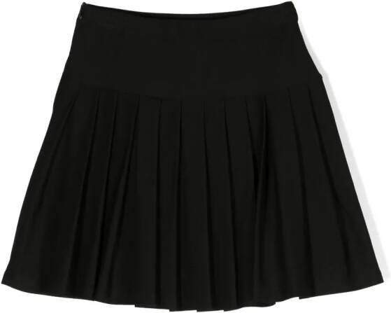 TWINSET Kids Plooirok met tartan ruit Zwart