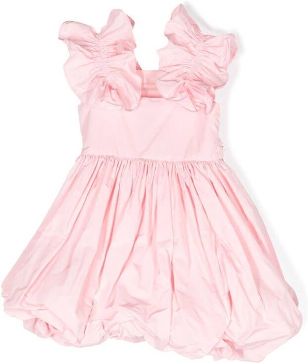 TWINSET Kids Mouwloze jurk Roze
