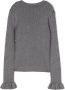 TWINSET Kids Ribgebreide trui Grijs - Thumbnail 2