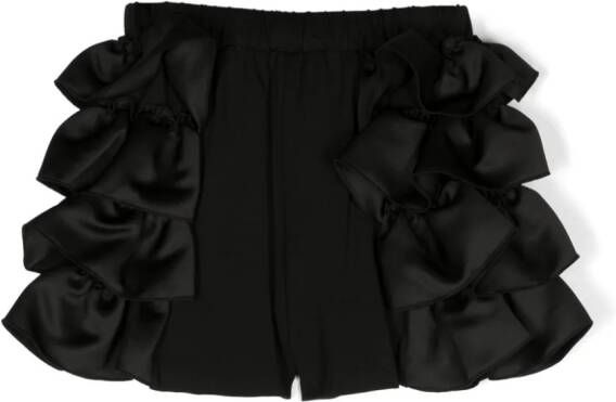 TWINSET Kids Shorts met ruches Zwart