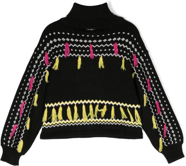 TWINSET Kids Trui met hoge hals Zwart