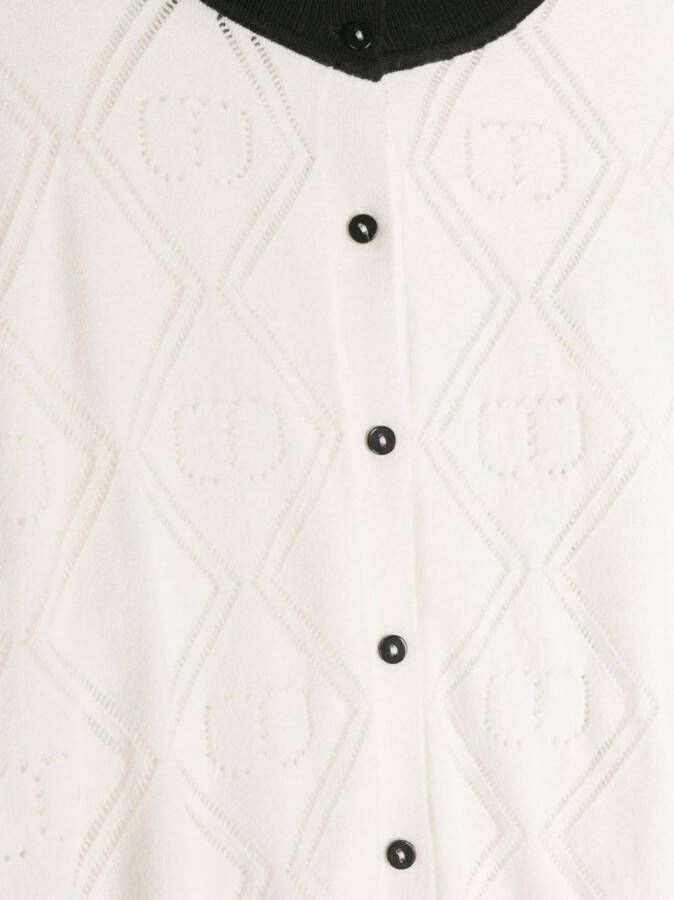 TWINSET Kids Vest met ceintuur Wit