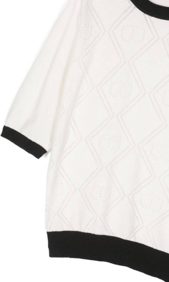 TWINSET Kids Vest met ceintuur Wit