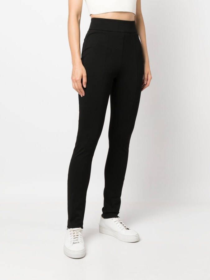TWINSET Legging met logopatch Zwart