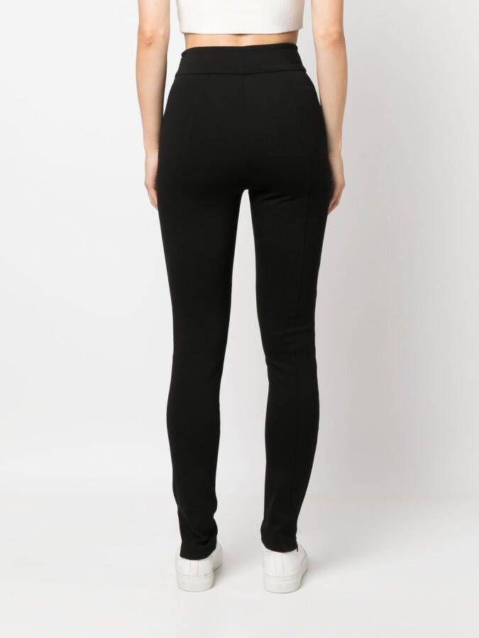 TWINSET Legging met logopatch Zwart