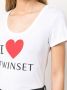 TWINSET T-shirt met logo Wit - Thumbnail 5