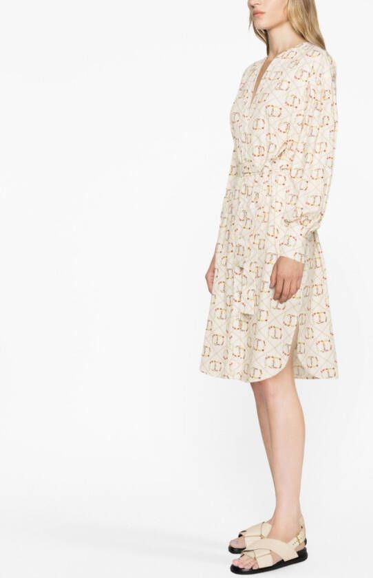 TWINSET Popeline jurk Beige