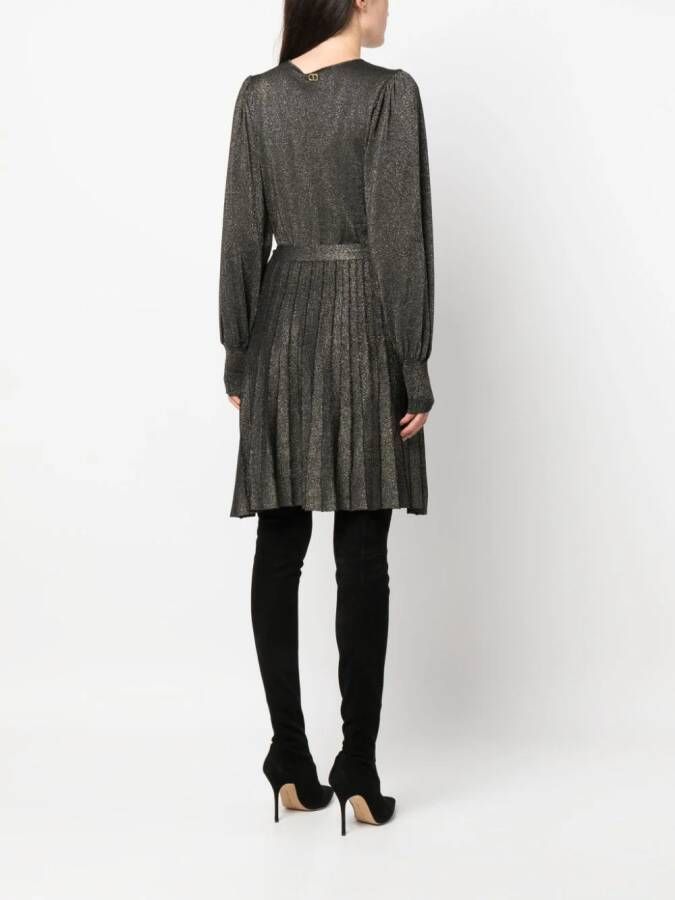 TWINSET Mini-jurk met lange mouwen Zwart