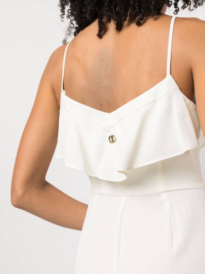 TWINSET Maxi-jurk met ruche Beige