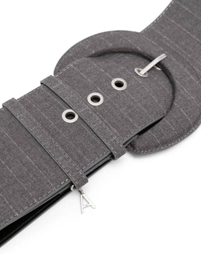 TWINSET Gestreepte riem Grijs