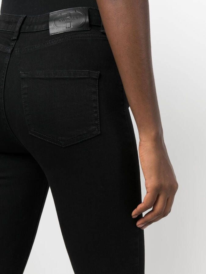 TWINSET Skinny jeans Zwart