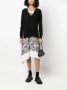 TWINSET Midi-jurk met bloemenkant Zwart - Thumbnail 2