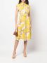 TWINSET Midi-jurk met bloemenprint Geel - Thumbnail 2