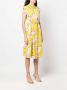 TWINSET Midi-jurk met bloemenprint Geel - Thumbnail 3