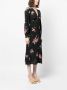 TWINSET Midi-jurk met bloemenprint Zwart - Thumbnail 3