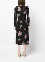 TWINSET Midi-jurk met bloemenprint Zwart - Thumbnail 4