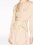 TWINSET Midi-jurk met gedrapeerd detail Beige - Thumbnail 4