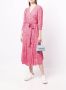 TWINSET Midi-jurk met gestrikte taille Rood - Thumbnail 2
