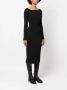 TWINSET Midi-jurk met logogesp Zwart - Thumbnail 3