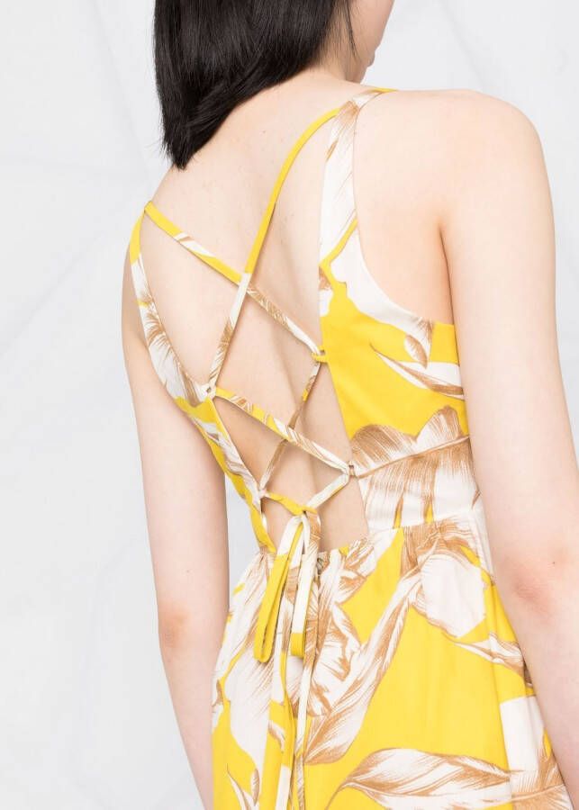 TWINSET Midi-jurk met print Geel