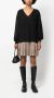 TWINSET Mini-jurk met V-hals Zwart - Thumbnail 2