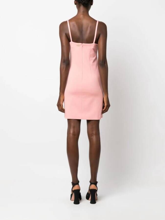TWINSET Mini-jurk met veren afwerking Roze