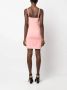 TWINSET Mini-jurk met veren afwerking Roze - Thumbnail 4