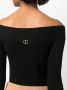 TWINSET Off-shoulder body Zwart - Thumbnail 5