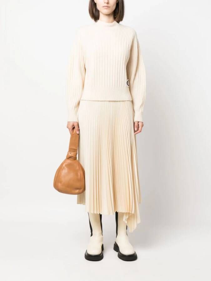 TWINSET Geribbelde trui Beige